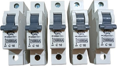 rc electric india 16A Miniature circuit breakers (pack of 5) 16A Miniature circuit breakers MCB (pack of 5) MCB(1)