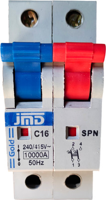 jmD Gold 16/Amp C Curve 415-V/ 10000A/ 50-HZ Single Pole ISI Mark SPN MCB(1)