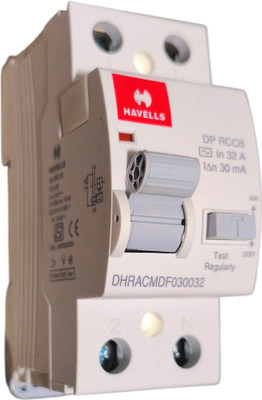 HAVELLS EURO II 32A 30mA RCCB DHRACMDF3032P MCB(2)