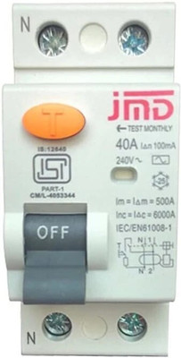 jmD Gold Rccb Double Pole 40 AMP/100MA 240 V Residual Current Circuit Breaker ISI Mark RCB001 MCB(2)