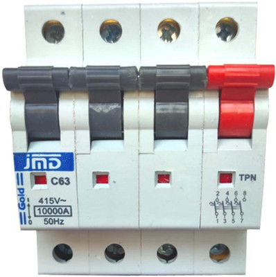 jmD Gold 63Amp C Curve Three Pole Neutral TPN JMD63ATPN MCB(3)