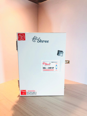 SHREESHREE Sheet Metal Off Load Change Over Switch 63A 240V MCB(4)