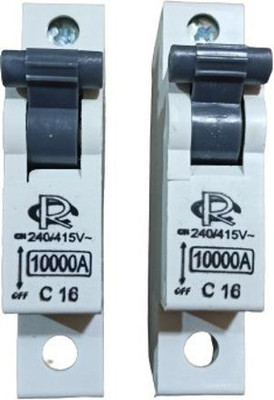 rc electric india 16A Miniature circuit breakers (pack of 2) 16A Miniature circuit breakers (pack of 2) MCB(1)