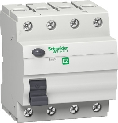 Schneider Electric Easy9 Residual Current Circuit Breaker - 4P - 63A - 300mA - AC type - 415V EZ9R65463 MCB(4)