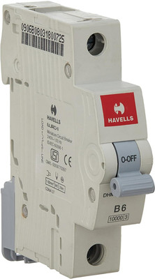 MANEESH PVC Plastic 6A MCB SP B Curve (White) PVC Plastic 6A MCB SP B Curve (White) MCB(1)