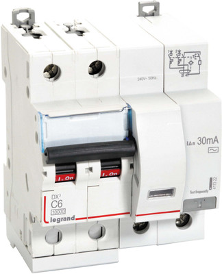 Legrand 411322 - 6A DP 30mA 10KA C~ AC:240/415V DX3 RCBOs 411322 MCB(2)