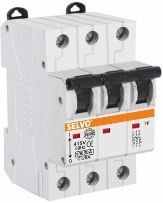 Selvo Three Pole C-25A TP MCB GSELTPC12029 MCB(3)