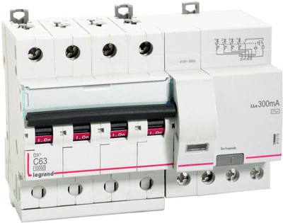 Legrand 411370 - 16A FP 100mA 10KA C~ AC:240/415V DX3 RCBOs 411370 MCB(1)