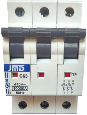 jmD Gold 63A C Curve Three Pole MCB JMD63ATP MCB(3)