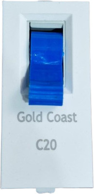 GOLD COAST ELECTRICALS GOLD COAST Mini Modular 20 Amp Single Pole MCB, SP C Series MCB 10173 MCB(1)