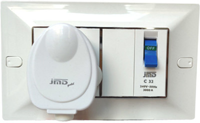 jmD Gold Modular AC Box with 32Amps Single Pole MCB Enclosure & Heavy Duty ISI Plug Top MCB(1)