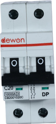 Dewon Electric 20A C Type DP MCB 10kA 20A MCB(2)