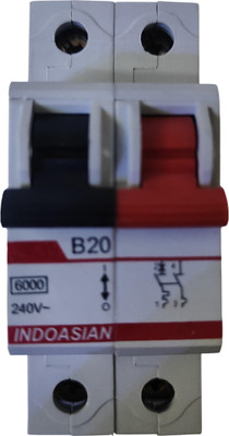 Indoasian DOUBLE POLE MCB 20A 810012 MCB(2)