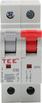 The Elite Electrotek Single With Pole Neutral 10A Miniature Circuit Breaker 240V TPN C Curve Heavy Duty Electrical Switch for Commercial & Home Use Compact & Durable ISI Marked MCB(1)