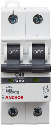 ANCHOR 98023 UNO 40A DP C Curve 10kA MCB(2)