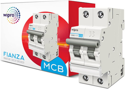 Wipro Fianza MCB 32 A Double Pole C Curve WM32ADP MCB(1)