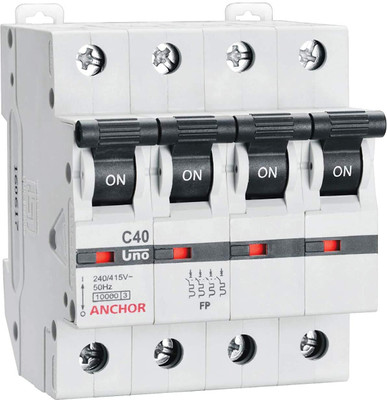 ANCHOR UNO MCB 40A FP 10kA (98047) FP C40 MCB(4)