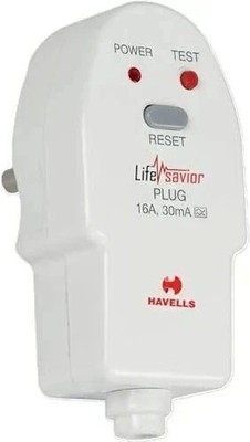 HAVELLS 30mAPRCDPlugTop Power Plug Power Plug(White)