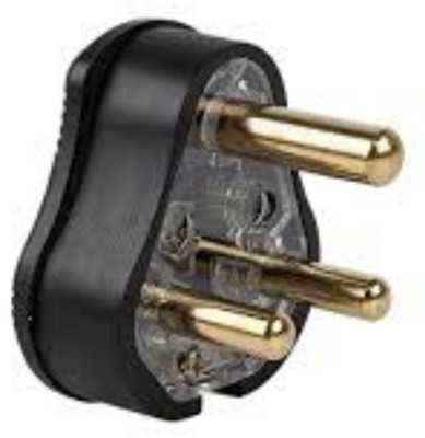 K AND P ENTERPRISE SDFWAER Three Pin Plug(Black)