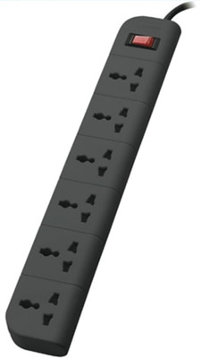 VMSH 6 SOKET 012587895-08 Three Pin Plug(Black)