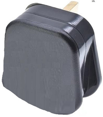 cpl OBG_PLUG_11 Ceramic Inside Solid 3 Pin Conversion Plug-11 Three Pin Plug(White)