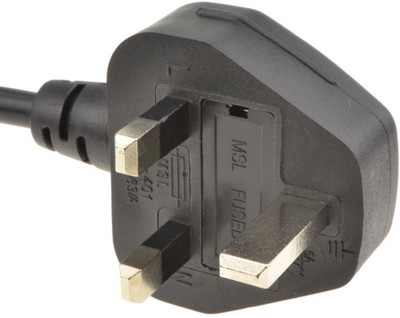 K AND P ENTERPRISE ASDFWERWQ Three Pin Plug(Black)
