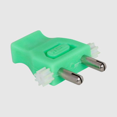 Mica 2PT 6A Easy M2 2 Pin Plug 5 Amp / 6 Amp EASY, Easy to Assemble and Use Two Pin Plug(Green)