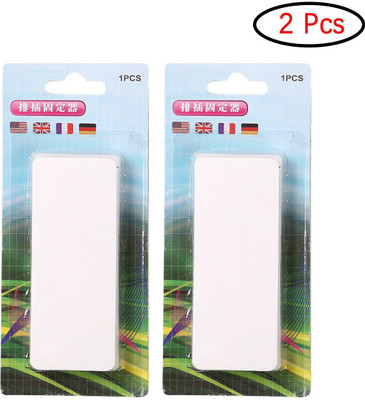SIYANSHU Self Adhesive Power Strip Self Adhesive Power Strip Holder Fixator Wall Mount Plug-in Socket Fixer Power Plug(White)
