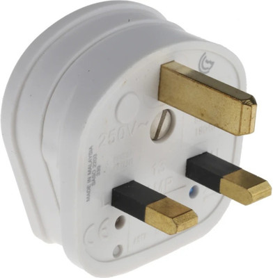 K AND P ENTERPRISE DFAERW Three Pin Plug(White)