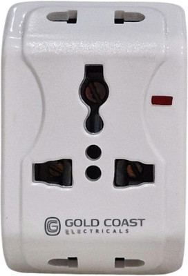GOLD COAST ELECTRICAL GOLD COAST Multi Plug Socket Travel Adapter with Universal Socket Three Pin Plug(White, Grey)