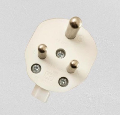 asep Electrical Plug84 Three Pin Plug(White)