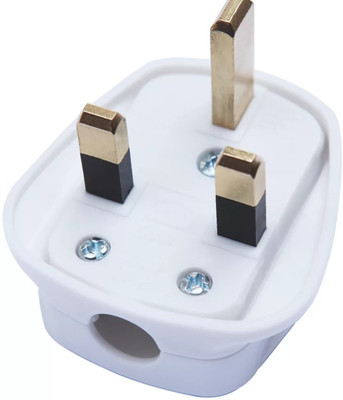 K AND P ENTERPRISE SADFSA Three Pin Plug(White)