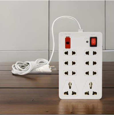 LifoDora 8 Pin Extension Board Box 2.5 Meter Power Cable Socket Extension Boards LU142 Power Plug(White)