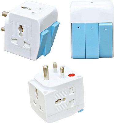 DN BROTHERS 26 Way Universal Multi Plug Travel Adapter with Individual Switch Indicator DN01 Universal 3 Way Multiplug Adaptor With Individual Switch - Multi Socket DN24 Three Pin Plug(Multicolor)