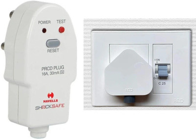 HAVELLS Modular Ac MCB Box 30mAPRCDPlugTop Power Plug Power Plug(White)