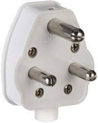 K AND P ENTERPRISE ASDFWER Three Pin Plug(White)