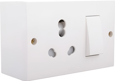 ANCHOR Penta S.S Combined with box (pack of 2) 16 A Three Pin Socket