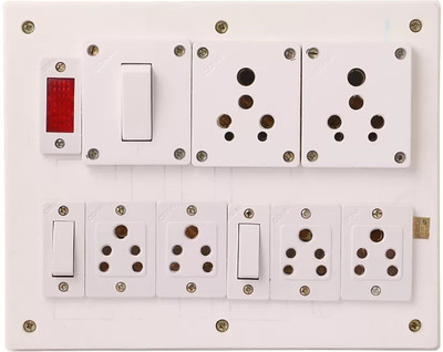 BAHUL Electrical socket PVC box .5 15 A Three Pin Socket