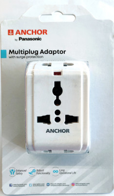 Anchor By Panasonic MultiPlug Adaptor surge Proctection 6 A Three Pin Socket