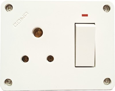 Zetabox ConaSmyle 1-Way 6Amp Switch Socket Combined Box with LED Indicator 6 A Five Pin Socket