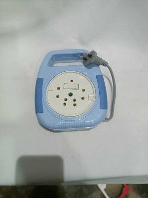 ShreeBalaji Flexi Cord (3 Pin, 4Mtr Blue 6 A Three Pin Socket