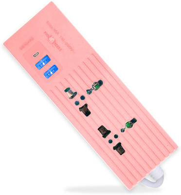 Pick Ur Needs USB Charging Port With 2 Electrical Socket Extension Boards For Multiple Uses 10 A Five Pin Socket