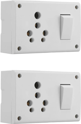 JELECTRICALS COMBINED HEAVY DUTY POWER BOX WITH SWITCH SOCKET 16 A Five Pin Socket