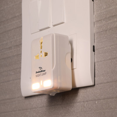 Indorise Indorise 6AMP-240V-3PinWhite with led 6 A Three Pin Socket 1  Socket Extension Boards(White, 0 m)