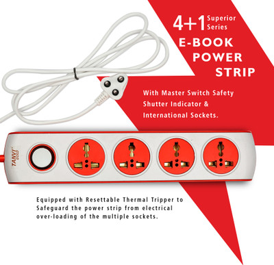 tanvi gold extension board 6 A Four Pin Socket