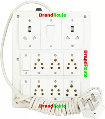 Awolf BrandRoute Power extension Board R.e.o Havells Component 16 A Three Pin Socket