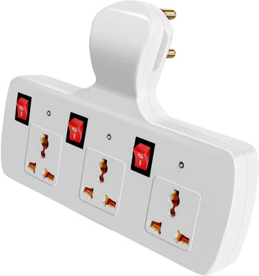 Buyer Choice Multi Plug Socket 2 Sockets 2 Pin & 2 Sockets 3 Pin Cordless Extension Board 3  Socket Extension Boards(White, 0 m)