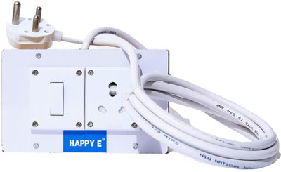HAPPY-E 1+1 Power Rack Electric Extension Board Wooden Box 5 Meter (2.5mm 3core wire) 16 A Three Pin Socket HAPPY-E 1+1 Power Rack Electric Extension Board Wooden Box 5 Meter (2.5mm 3core wire) 16 A Three Pin Socket