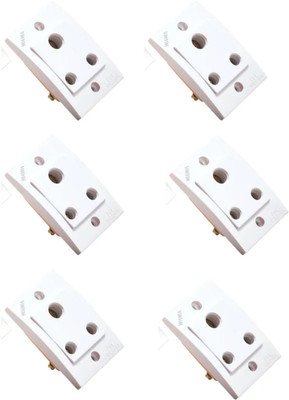 CONA Non Modular Socket 3Pin,6Amp /240V AC (White) 6 A Three Pin Socket