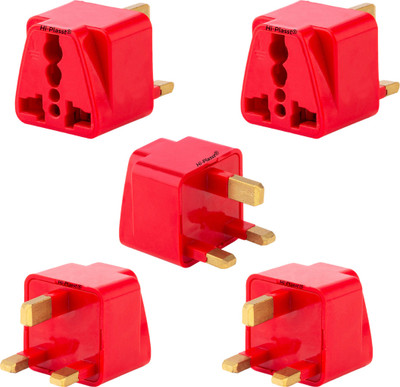 HI-PLASST Type G Plug (5Pieces),Universal UK/London Square Pin 3Pin Travel Power Plug 13 A Three Pin Socket